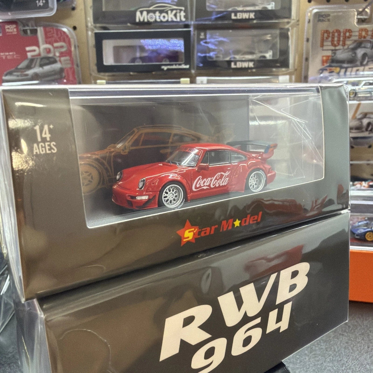 Star Model 1:64 RWB 964 GT Wing Coca Cola Livery
