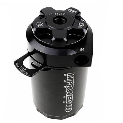 Improved Racing CCS Oil Catch Can Kit for 2015+ Ford F-150 5.0 V8, Black