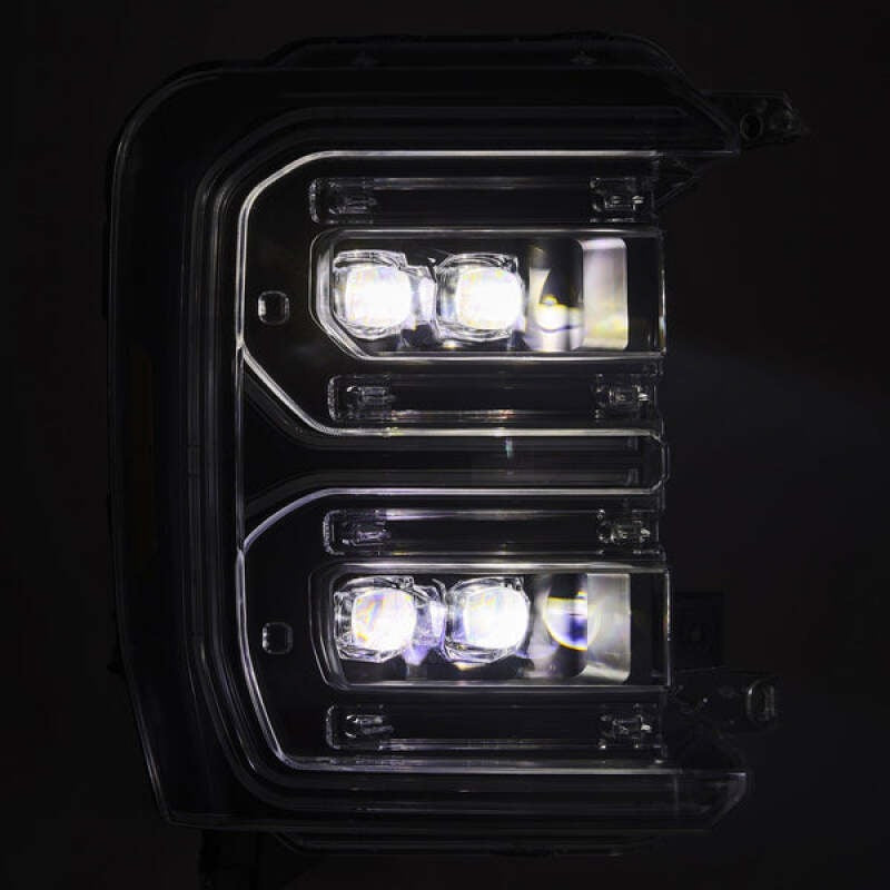 AlphaRex 23-26 Ford F-250 SD NOVA LED Proj Headlights Blk w/Activ Light/Seq Signal/Switchback