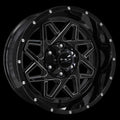 HD Offroad Gridlock 20x10 -40 6x135/6x139.7mm 106.2mm Gloss Black/Milled Edge