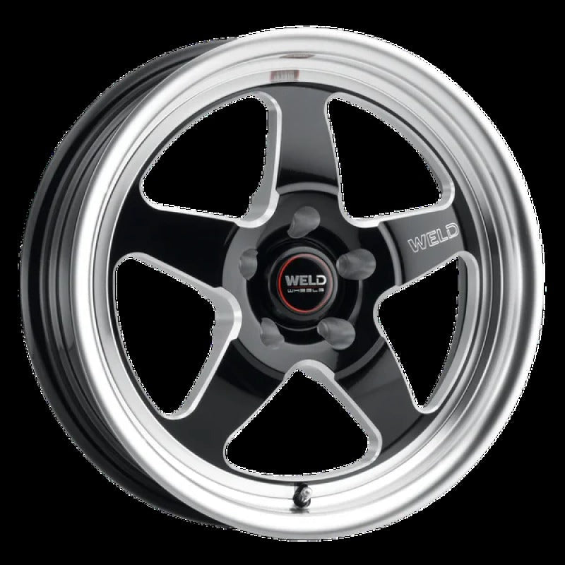 Weld S155 17x10 Ventura Drag 5x120 ET42 BS7.25 Gloss BLK MIL DIA 78.1
