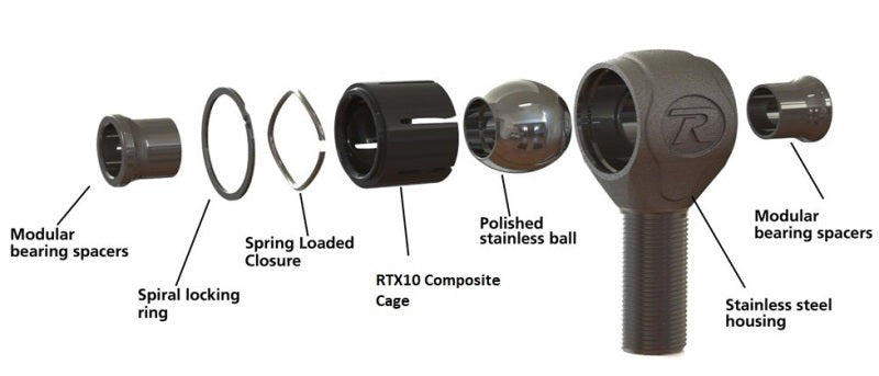 Ridetech Universal R-Joint 8-Pack (4 RH Threaded & 4 Weld-On R-Joints)