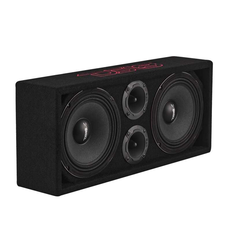 DS18 Ported Enclosure w/ PRO-X8M & PRO-TWX2/FRP-1.2K4 (Not Incl)/Cable/Terminal Incl- Black Carpet