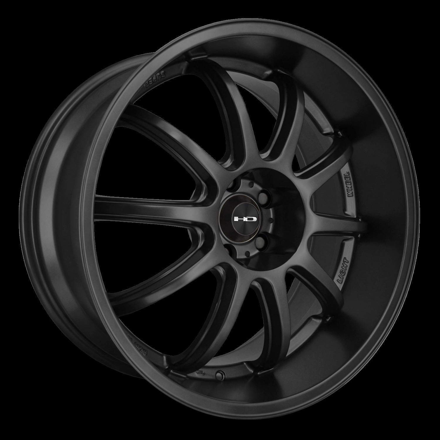 HD Wheels Clutch 20x10 +42 5x120mm 74.1mm Satin Black
