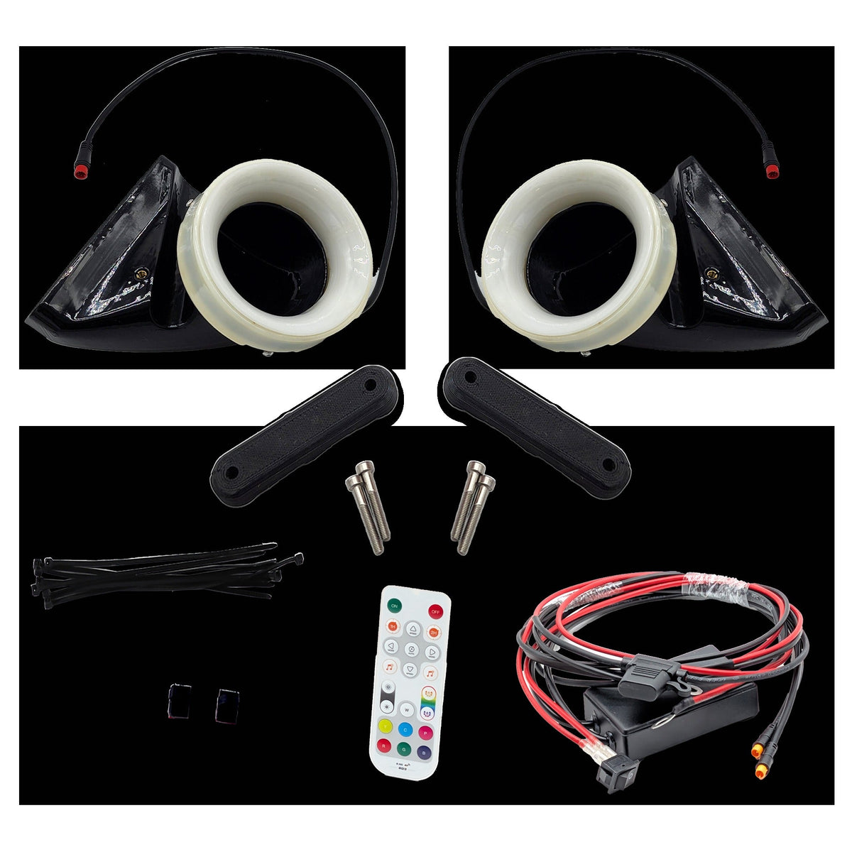 2014-2024 MINI Cooper S (F54/F55/F56/JCW GP) Dual BIG MOUTH LIT KIT Ram Air Intake Snorkels