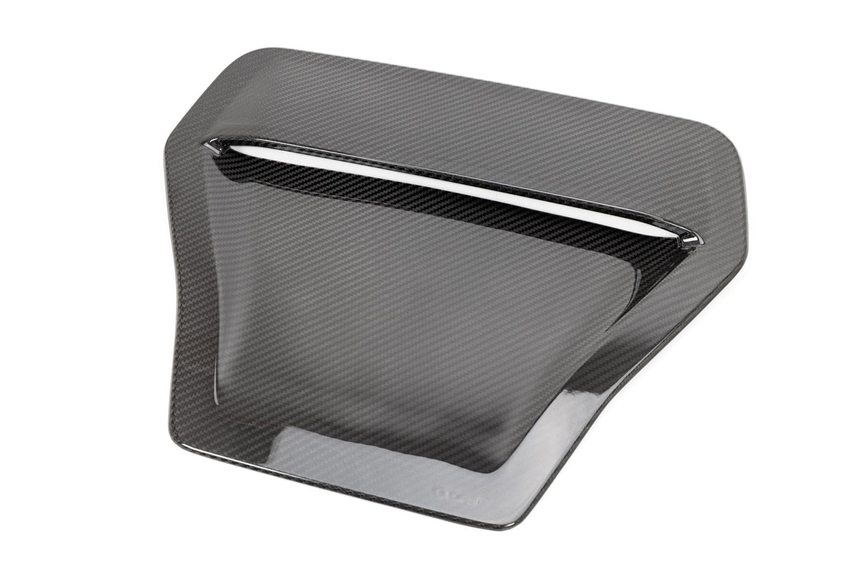 OLM LE Carbon Fiber Hood Scoop Cover - 2017 - 2021 Honda Civic Type R