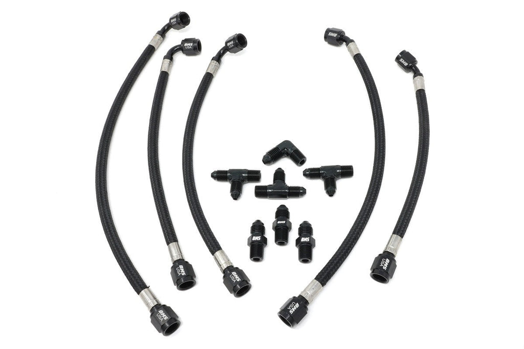 Steel Braided Hard Line Upgrade Kit for KLM Big Turbos