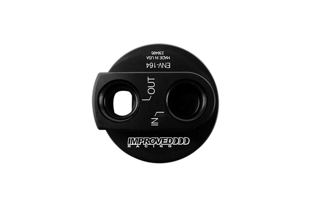 Improved Racing Remote Oil Filter Take-Off Adapter Plate, 3/4"-16 Filter Thread