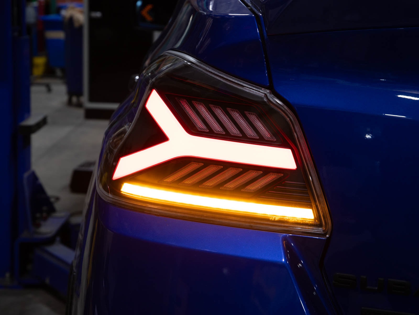 OLM Y-Spec LED Taillights (Clear Lens Red Optic) - 2015-2021 WRX / STI