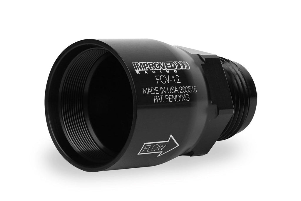 Improved Racing High-Flow, Low Cracking Pressure Flapper Check Valve, -12AN Male, Outlet