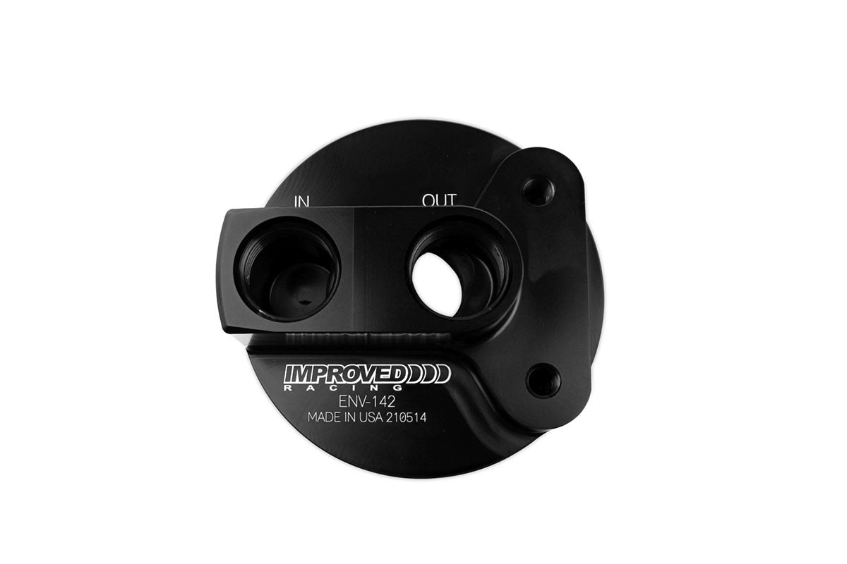 Improved Racing Remote Engine & Transmission Oil Filter Mount, 2-Port