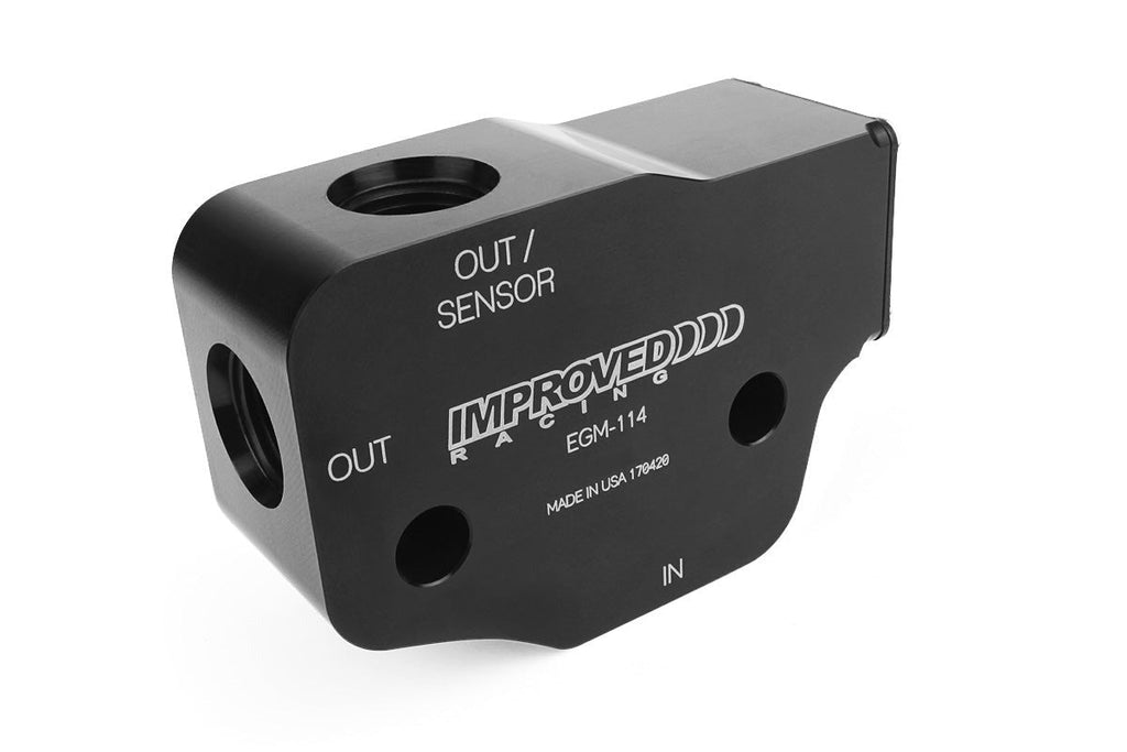 Improved Racing LSX and LS Oil Cooler Adapter with Thermostat, Rear Sump, 212°F