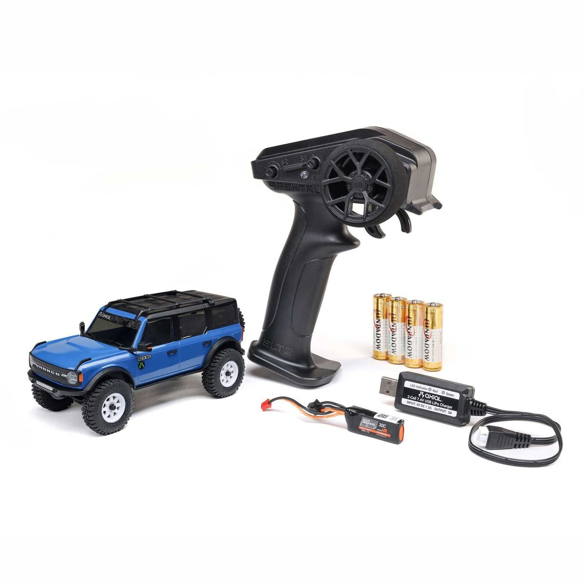 1/30 SCX30 Ford Bronco 4X4 RTR Brushed Rock Crawler (Battery & Charger Included)