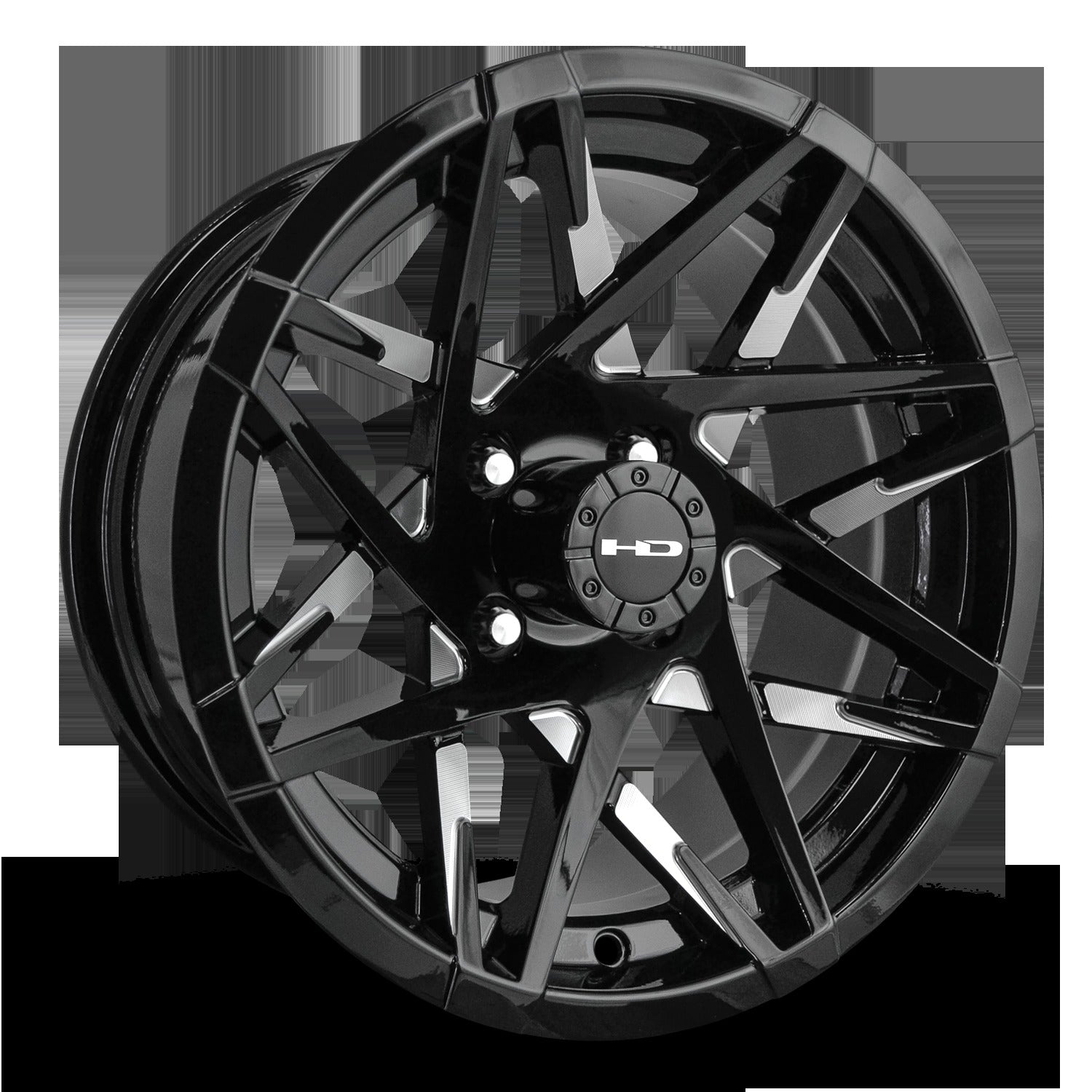 HD Golf Canyon 14x7 -14 4x101.6mm 68.2mm Gloss Black/Milled Face
