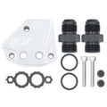 ICT BILLET Oil Cooler Adapter -6AN ORB Oring In/Out Port Plate LS1 LSX LS3 LS Kit