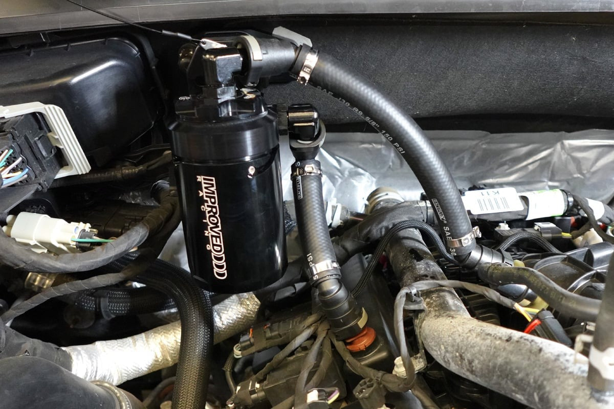 Improved Racing CCS Oil Catch Can Kit for 2025+ Ford F-150 2.7L V6