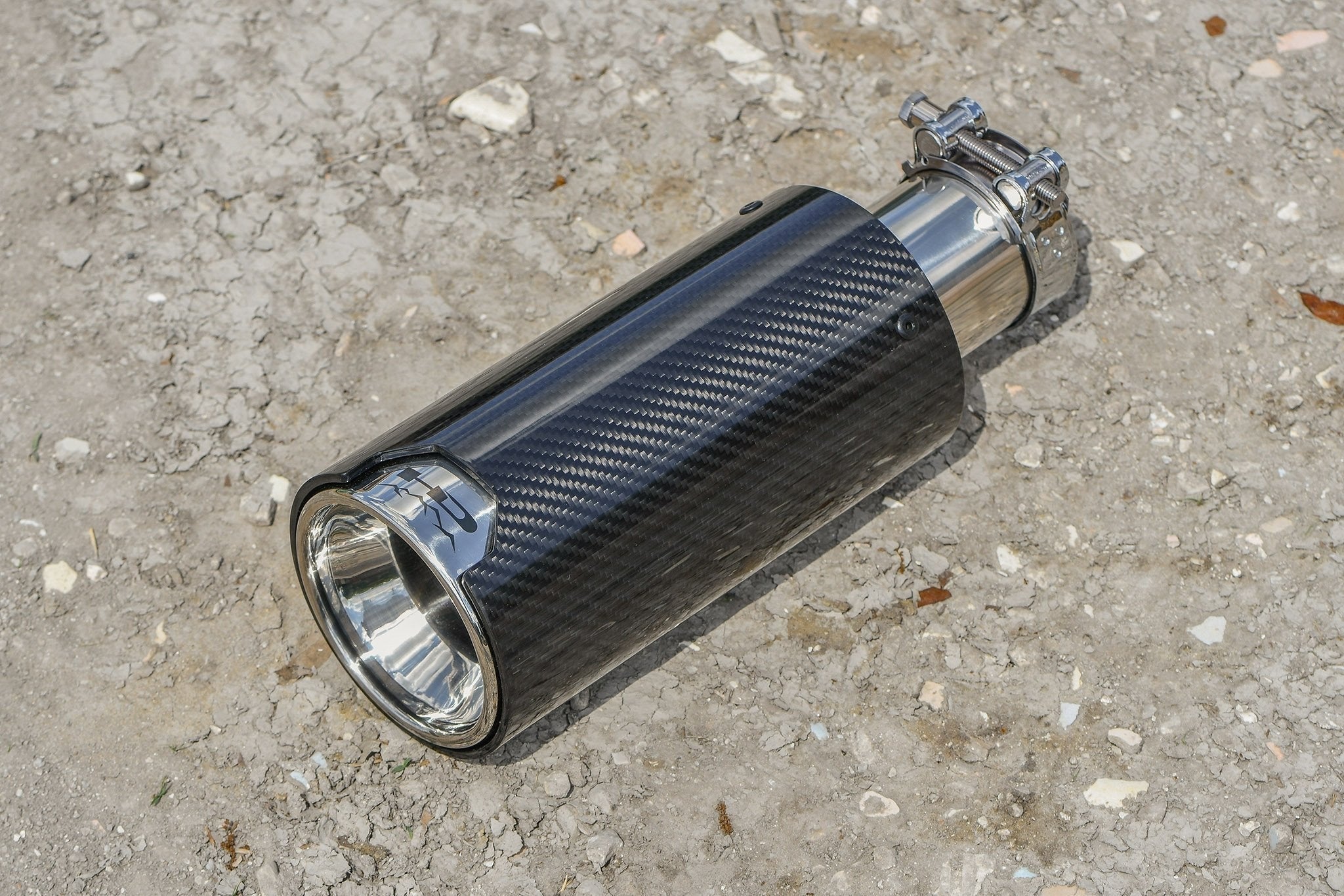 HD Off-Road Polished Stainless & Carbon Fiber Universal Exhaust Tips