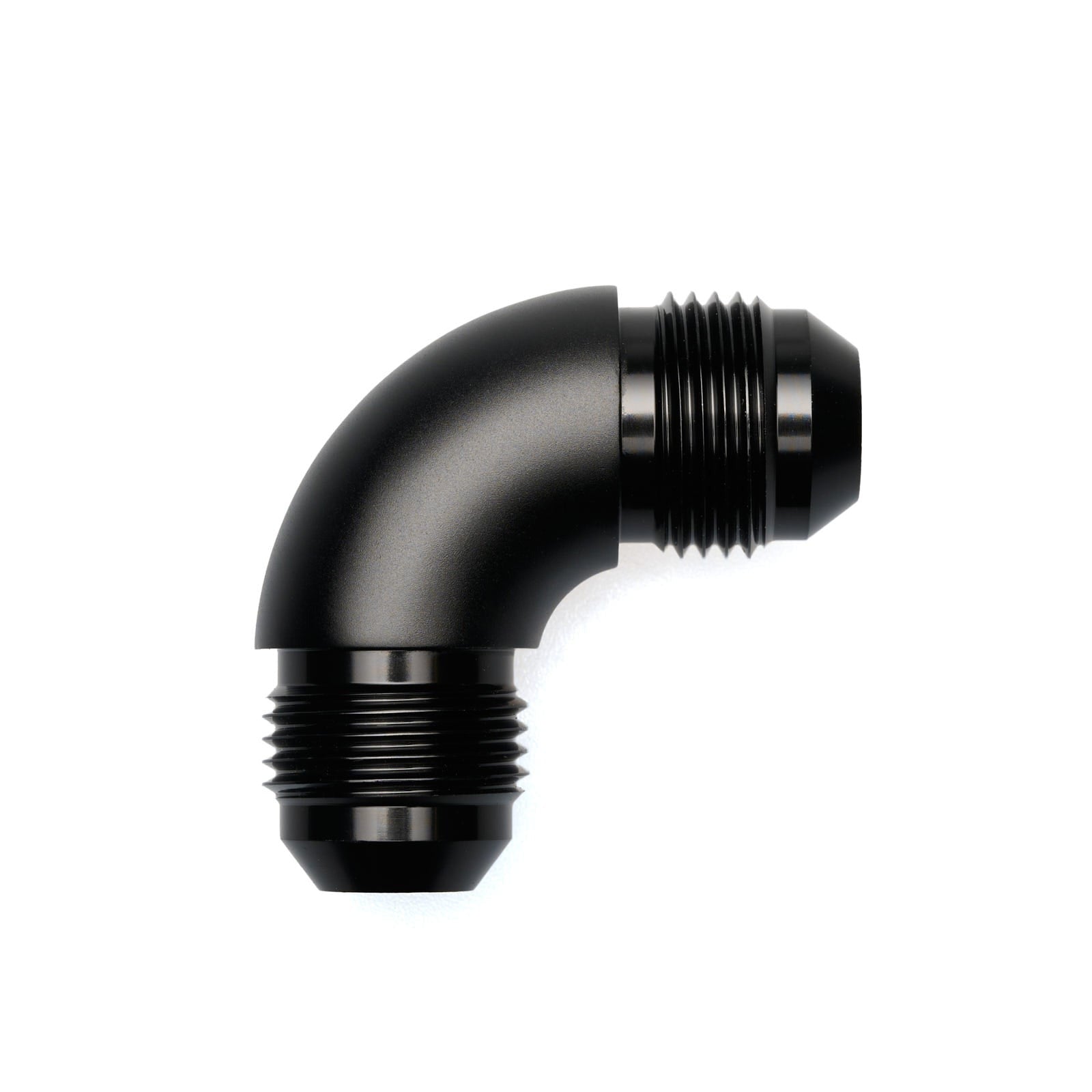 Union Adapter High Flow -AN Male to Male - 90°