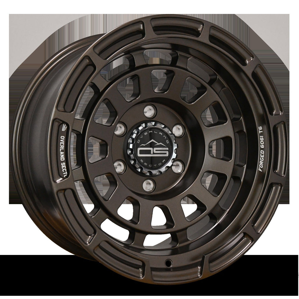 Overland Sector Badlander Forged 17x9 -12 6x139.7mm 106.1mm All Satin Bronze