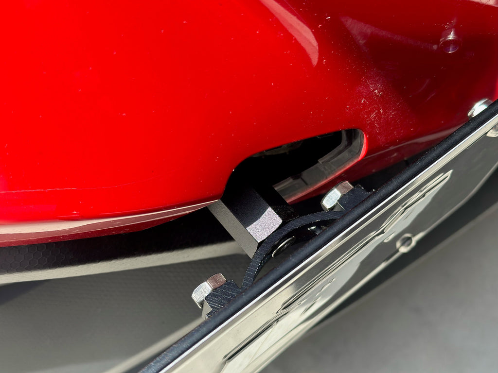 Phoenix Racing No Drill Tow Hook Front License Plate Holder