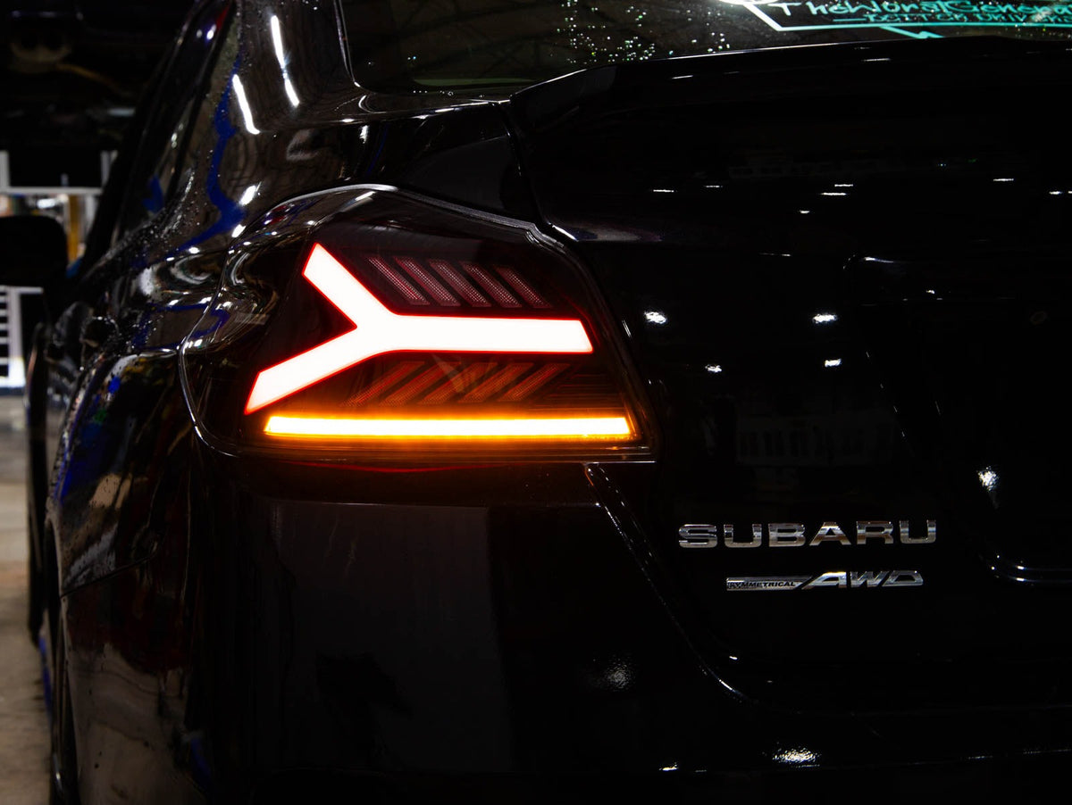 OLM Y-Spec LED Taillights (Smoke Lens Red Optic) - 2015-2021 WRX / STI