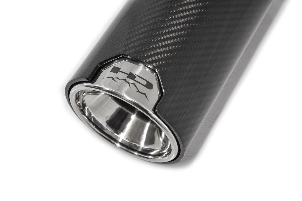 HD Off-Road Polished Stainless & Carbon Fiber Universal Exhaust Tips