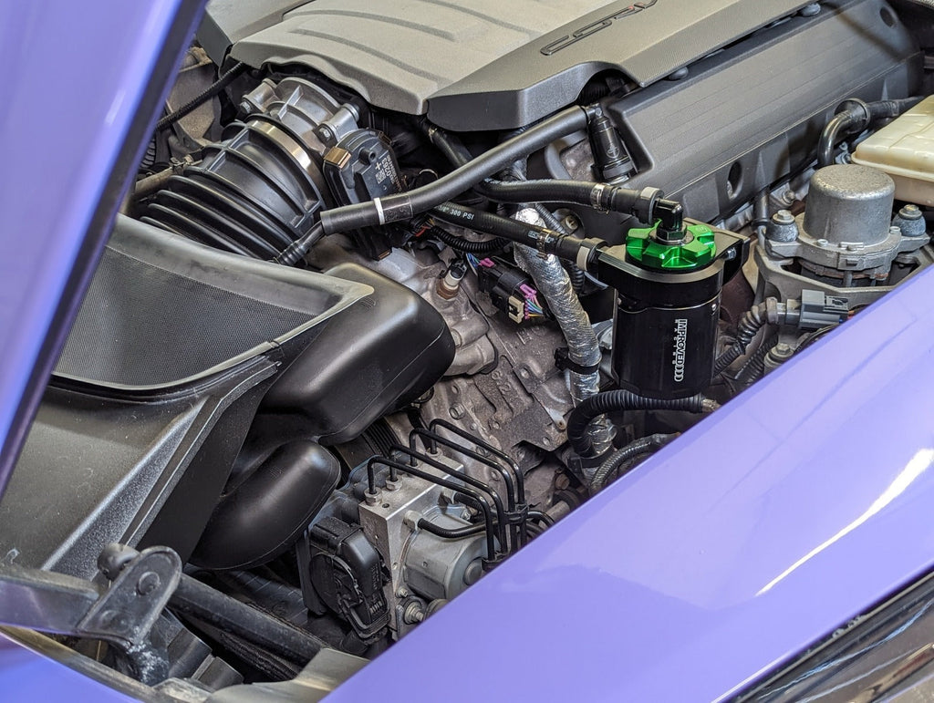 Improved Racing CCS Oil Catch Can Kit for C7 Corvette, Gen V Crate Engines
