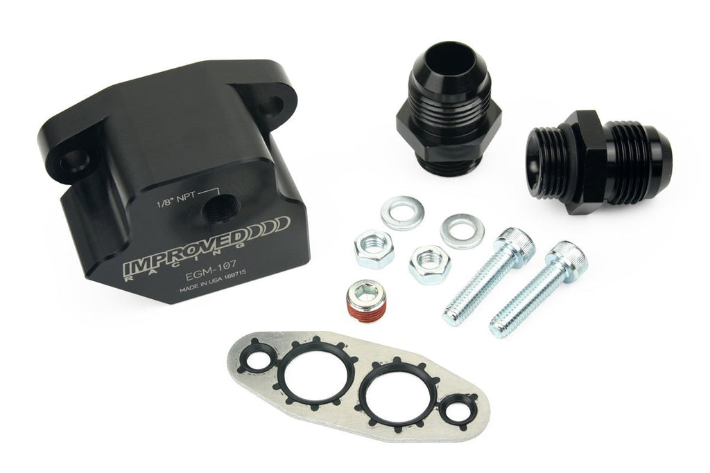 Improved Racing Front Sump LS1, LS2 GTO / Commodore Oil Cooler Adapter