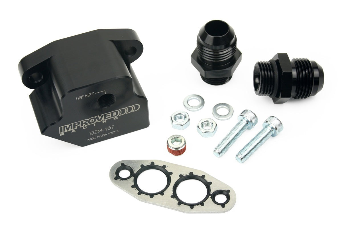 Improved Racing Front Sump LS1, LS2 GTO / Commodore Oil Cooler Adapter