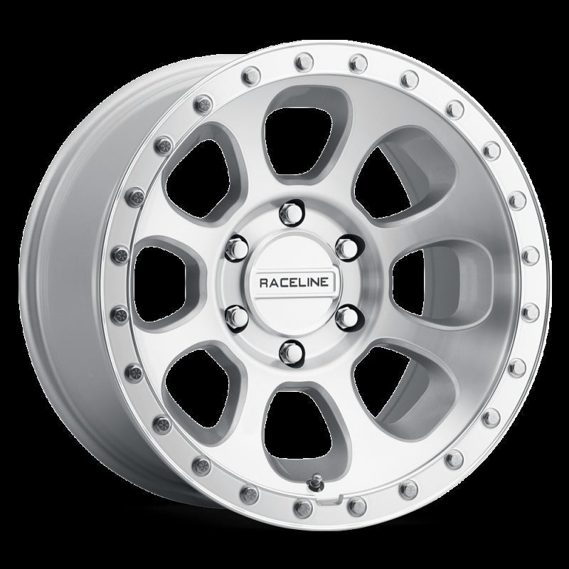 Raceline 961MC Bolt 17x9in / 6x135 BP / -12mm Offset / 87.1mm Bore - Machined Cc