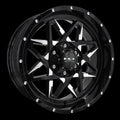 HD Offroad Caliber 20x9 -10 6x120/6x139.7mm 78.1mm Gloss Black/Milled Face