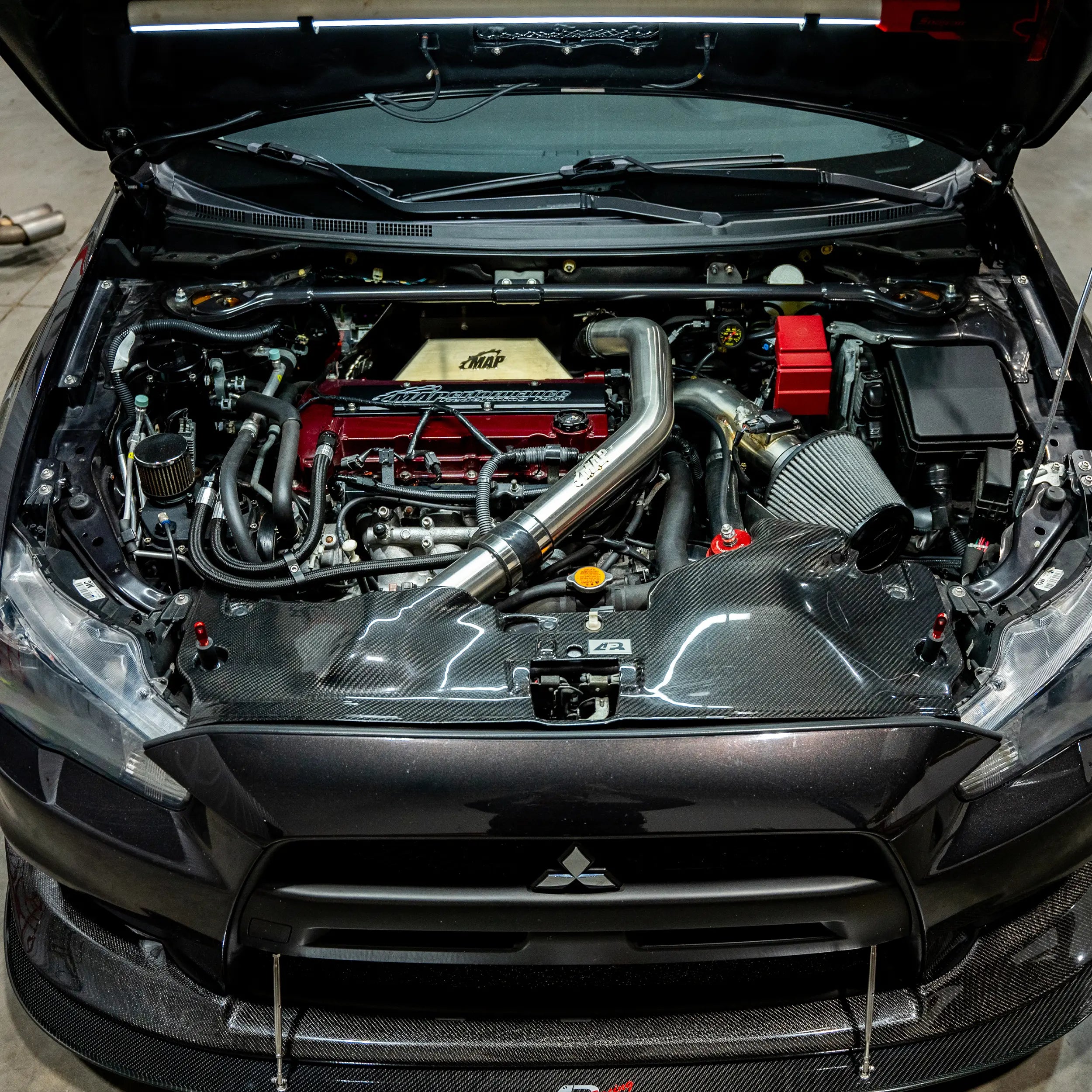 MAPerformance Exhaust Manifold Heat Shield | 2008-2015 Mitsubishi Evo X (EVOX-EMHS)