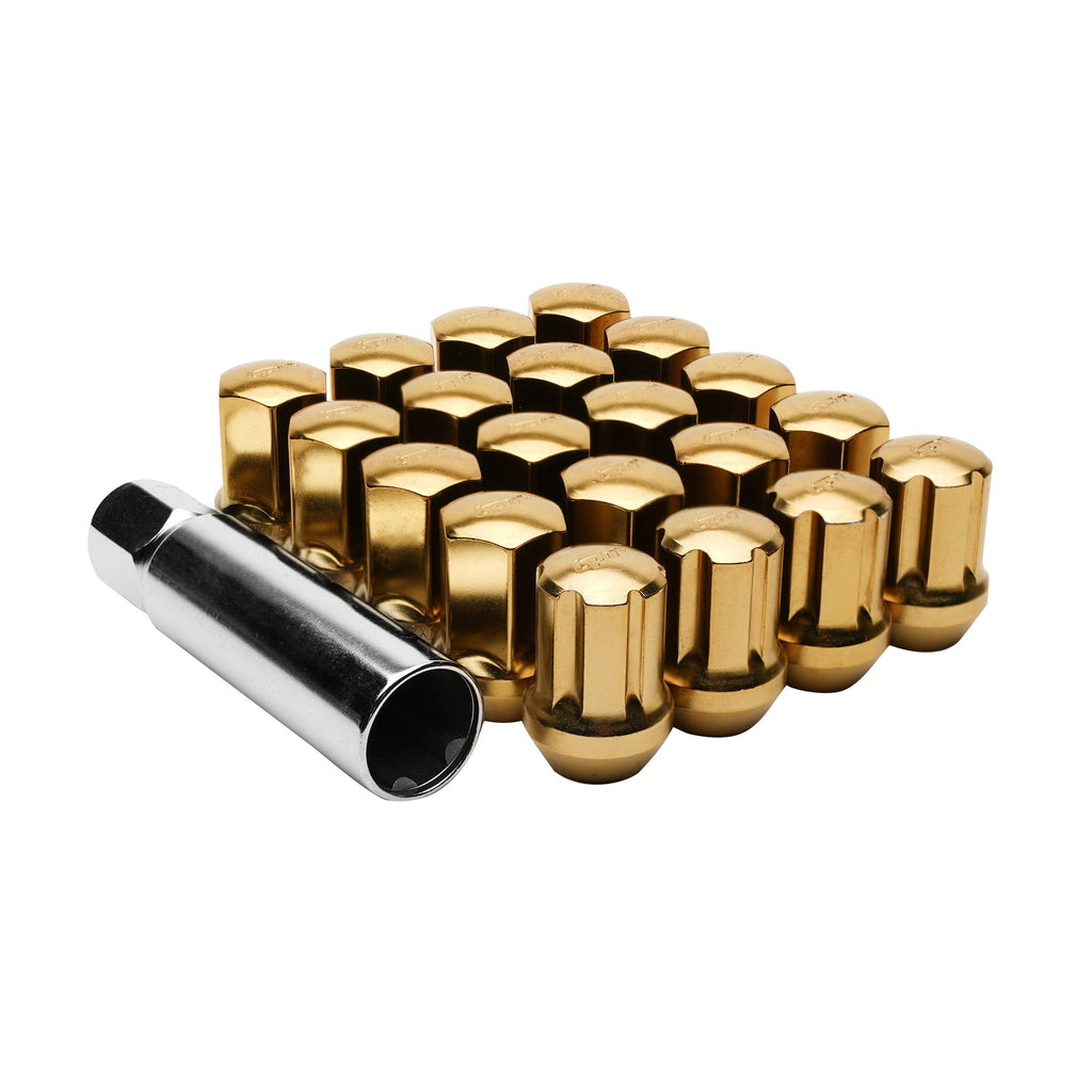 Lug Nuts Gold w/ Lock Key