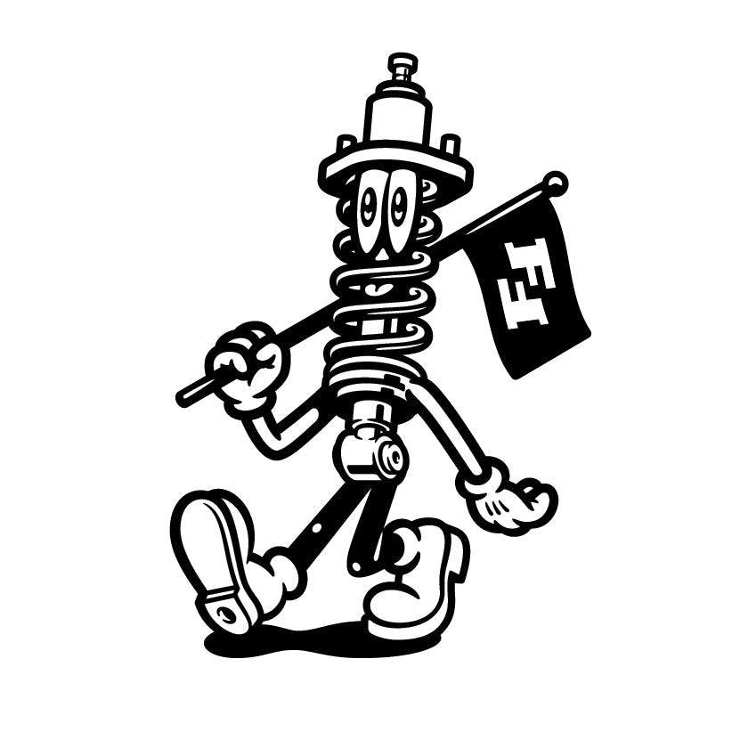 F2 DamperMan Sticker Monochrome
