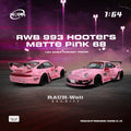 MODELMODEL 1:64 RWB 993 Hooters Matte Pink 68 (Blister Pack) MM64-RWB993-013