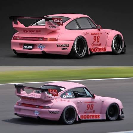 MODELMODEL 1:64 RWB 993 Hooters Matte Pink 68 (Blister Pack) MM64-RWB993-013