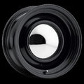 Raceline 61B Black 15X6 5X5/5.5 (3.7In BS) Smoothie Wheel w/Cap