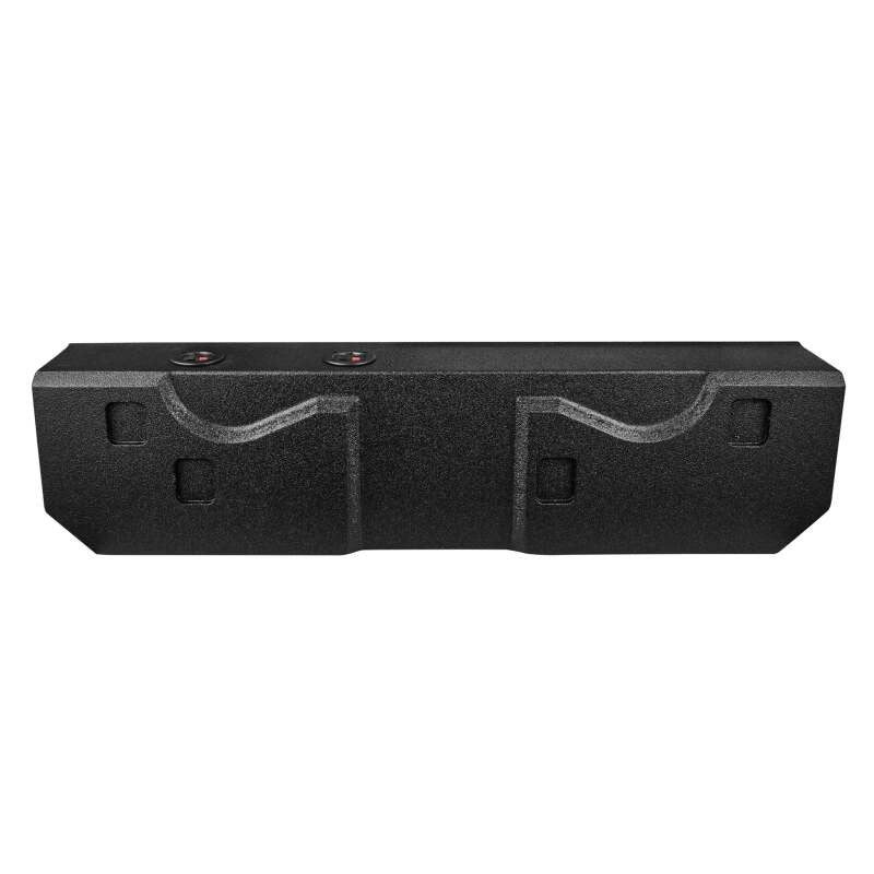 DS18 2x 8in Forward Firing Underseat Ported Box Subwoofer Enclosure -Black Spray Liner Paint Finish