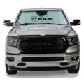 Covercraft 19-24 PU Ram 2500/3500 10W RVM Sensor UVS100 Custom Sunscreen with Ram Horizontal logo