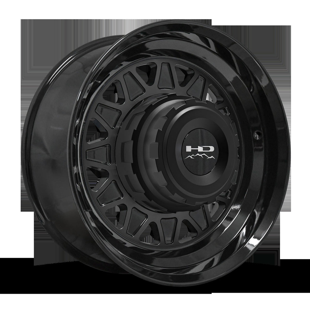 HD Trailer HDT Forged 17.5x6.75 +0 8x165mm 121.2mm Gloss Black - Hub Centric - CAP NOT INCLUDED