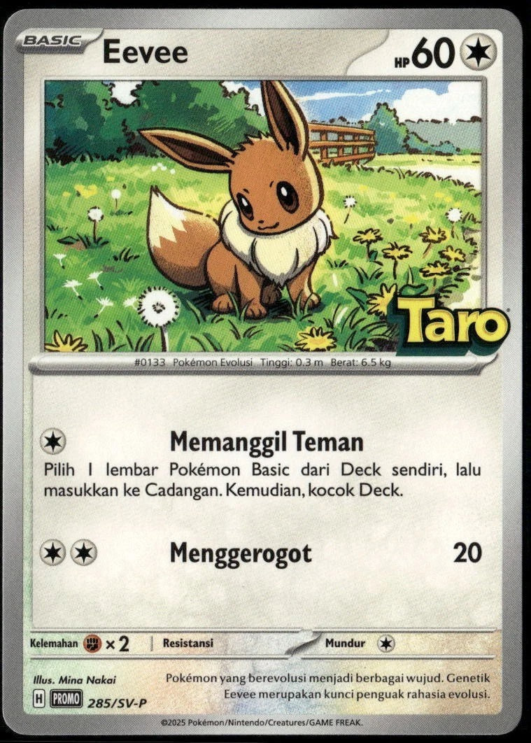 (Indonesian) Pokémon TCG: Taro Promo Pack