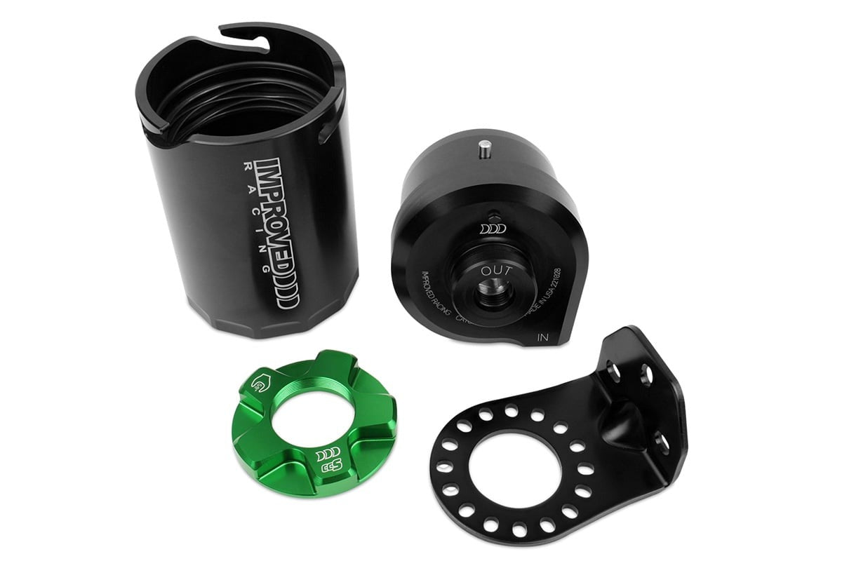 Improved Racing CCS High Efficiency, Quick Release Oil Catch Can, 7.0 fl oz