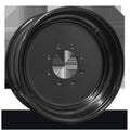 HD Trailer Workhorse 17.5x6.75 0 8x165mm 121.2mm 5mm barrel 12mm Flange All Gloss Black Powder Coat