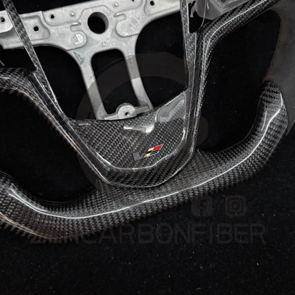 IN STOCK - 2013-2019 Cadillac ATS/CTS Carbon Fiber Steering Wheel(NO Paddle Shifters)