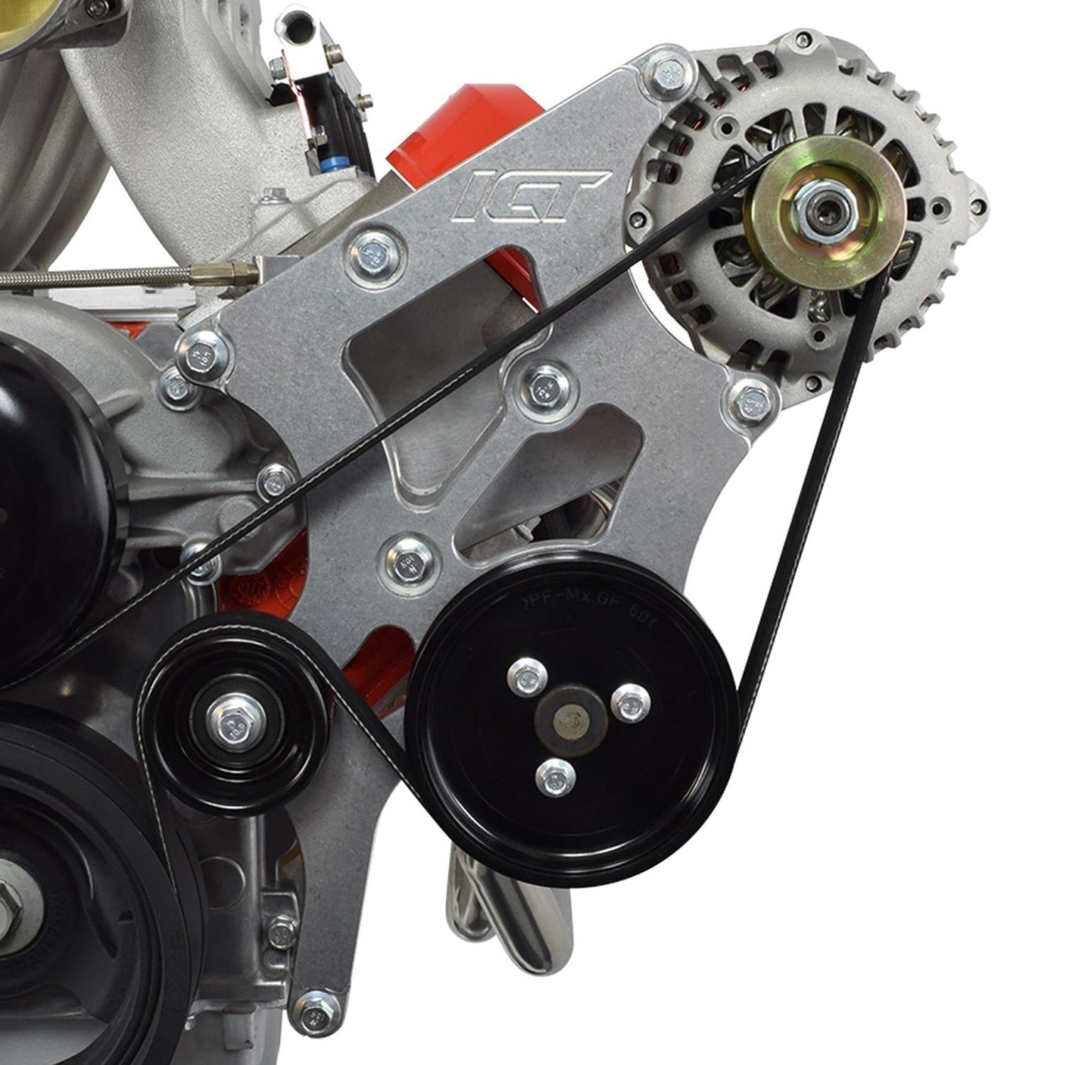 ICT BILLETLS Truck Power Steering Pump / Alternator Bracket Kit - Turnbuckle LSX 5.3L 6.0L