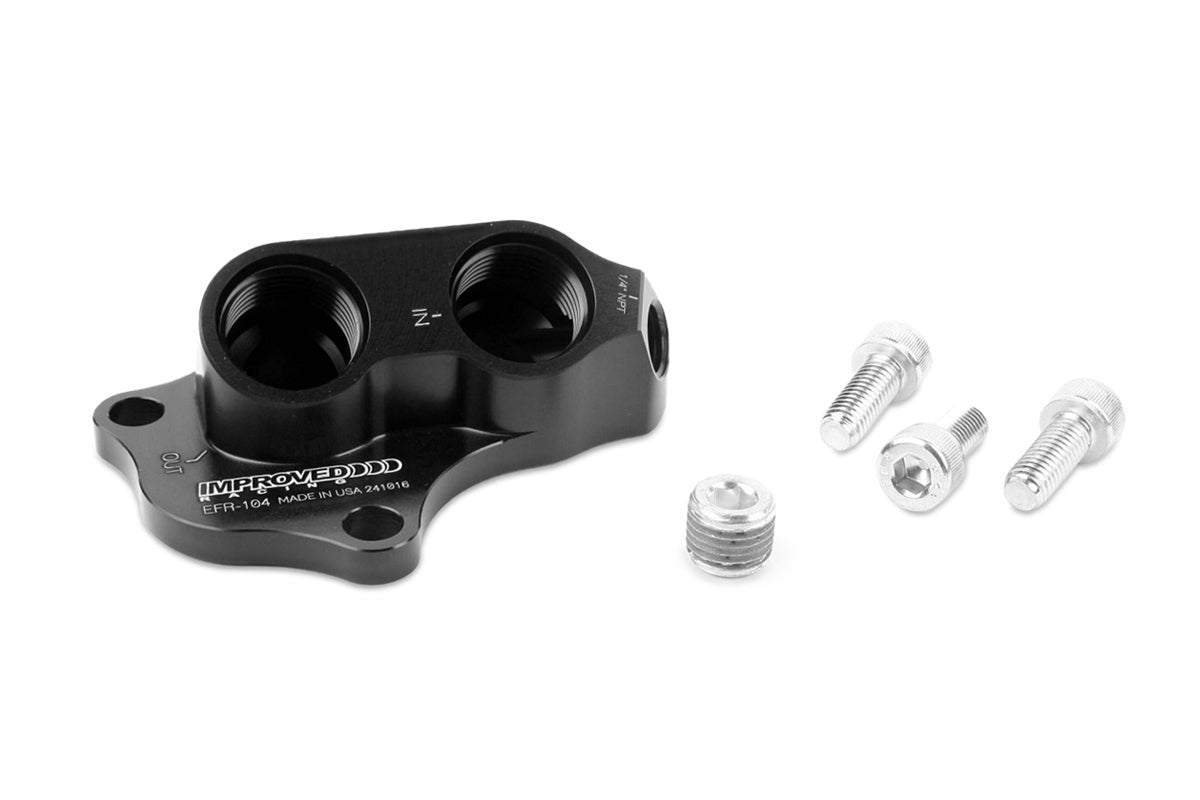 Improved Racing Remote Oil Filter / Oil Cooler Adapter for Gen 2 Ford 5.0 Coyote Engine