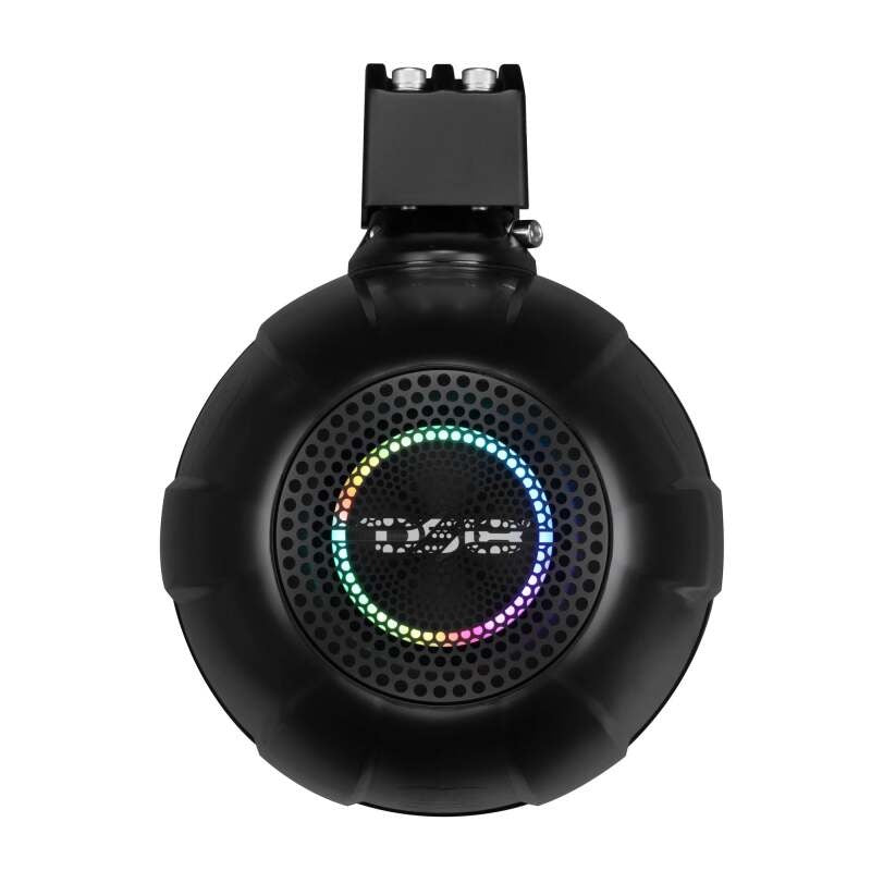 DS18 8in NXL-iQ Marine Tower Speaker with Digital LEDs Neodymium Magnet 1in Driver 350W 4Ohm Black