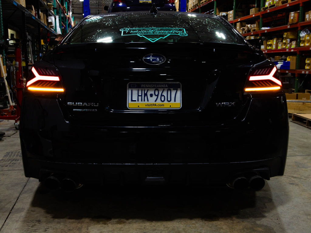 OLM Y-Spec LED Taillights (Smoke Lens Red Optic) - 2015-2021 WRX / STI