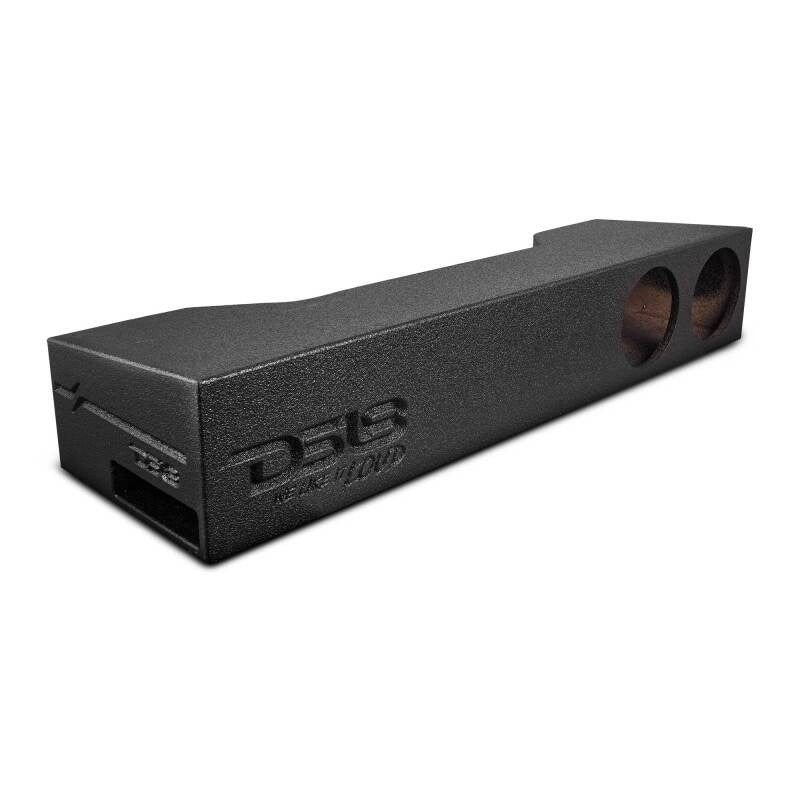 DS18 2x 8in Forward Firing Underseat Ported Box Subwoofer Enclosure Black Liner- RAM Trucks