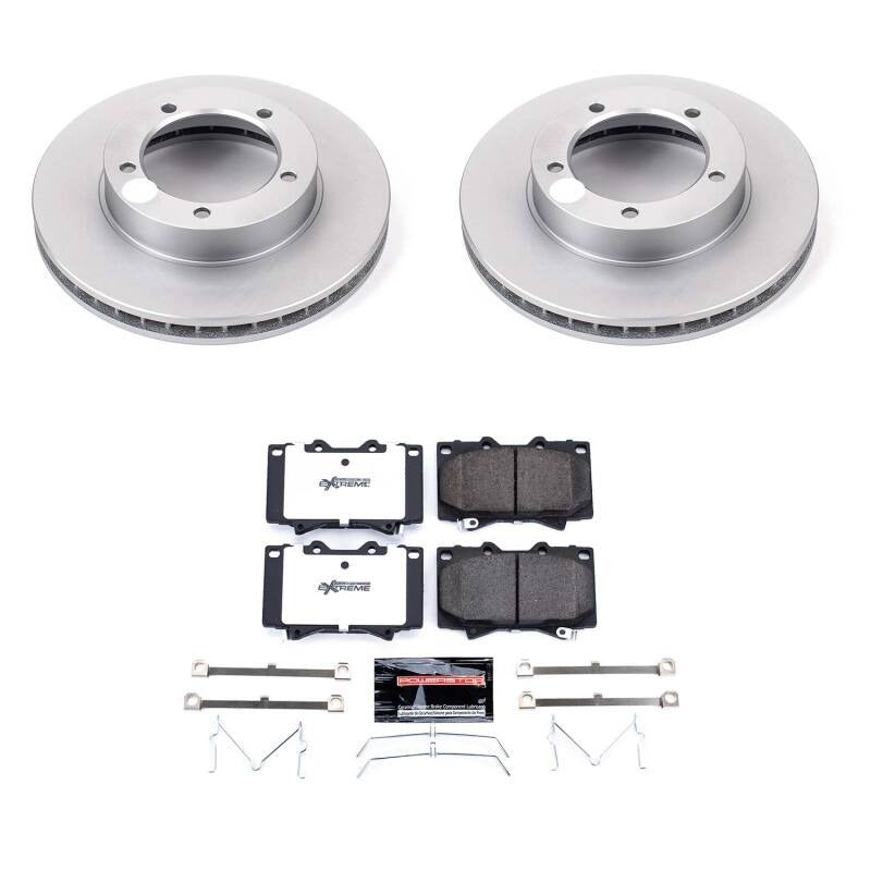 Power Stop 98-07 Lexus LX470 Front Z36 Coated Truck & Tow Brake Kit